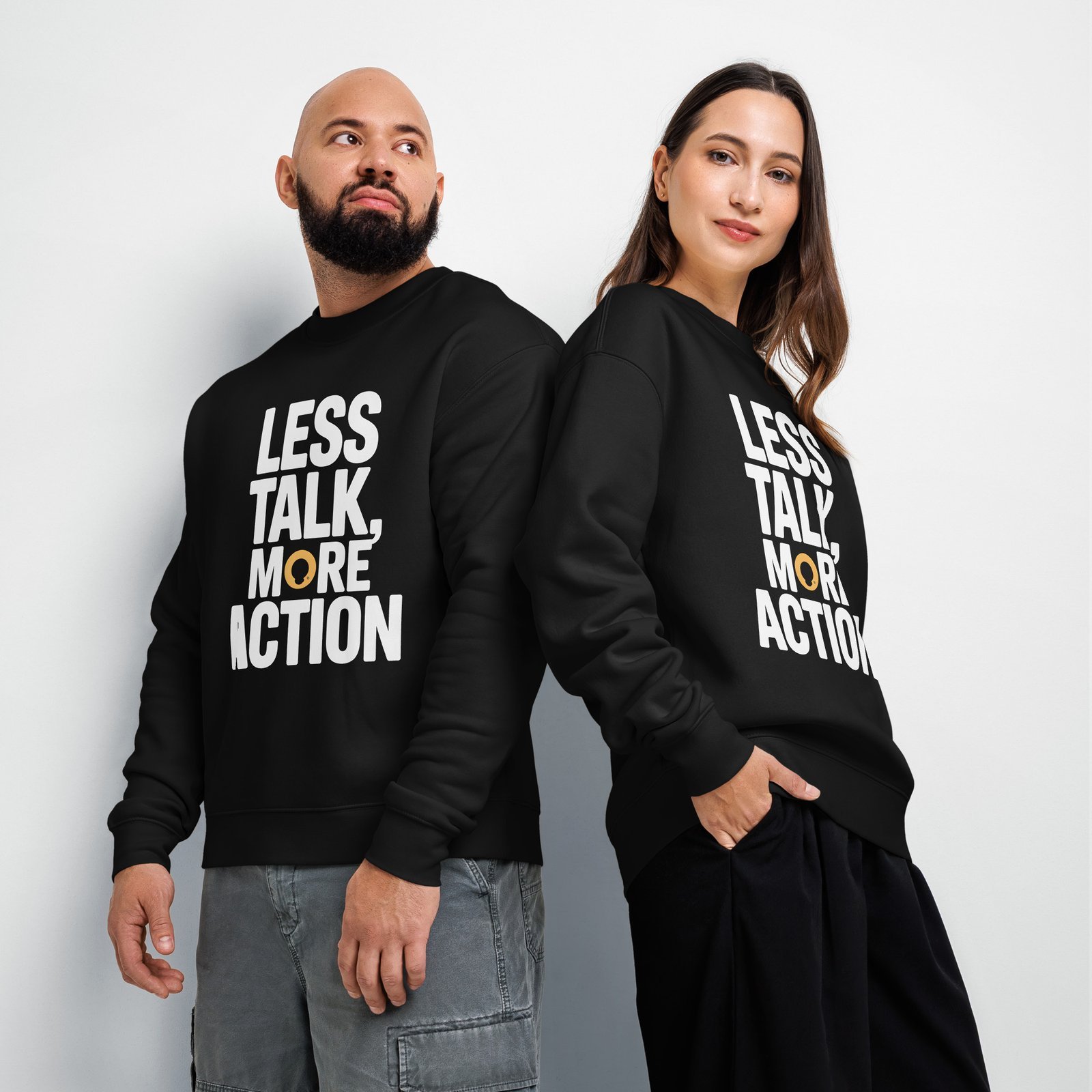 Less Talk More Action sweatshirt - Image 2